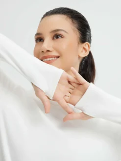 Yoga Side Drawstring Long Sleeve Shirt -Baleaf Clothing Shop bgy069 4 fda3c2b8 5e0a 42b2 bdd5 cb6b876fae4f