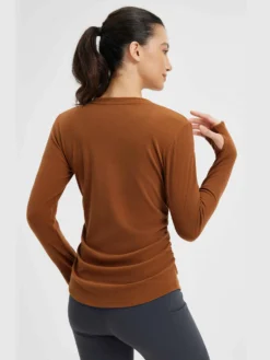 Yoga Side Drawstring Long Sleeve Shirt -Baleaf Clothing Shop bgy069 5