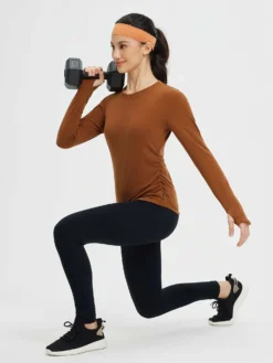 Yoga Side Drawstring Long Sleeve Shirt -Baleaf Clothing Shop bgy069 6 667aa9d2 b4e2 4a73 859d 95493019c943