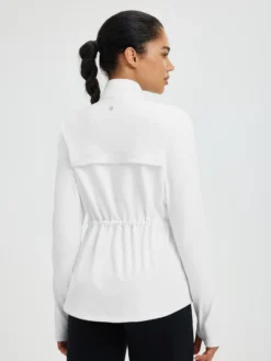 Women’s Yoga Drawstring-Waist Fleece Hoodless Jacket -Baleaf Clothing Shop bgy071 3