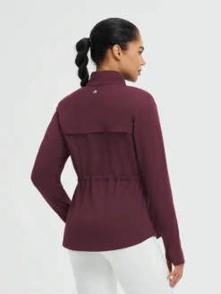 Women’s Yoga Drawstring-Waist Fleece Hoodless Jacket -Baleaf Clothing Shop bgy071 3 2c2317e2 5c98 4242 a508 70e619c07080