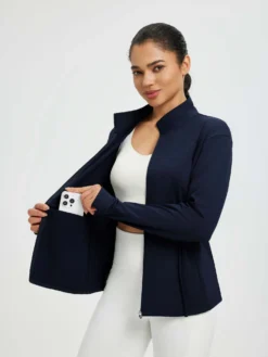 Women’s Yoga Drawstring-Waist Fleece Hoodless Jacket -Baleaf Clothing Shop bgy071 5 6db11dc5 9b36 4e1b b526 d5c5ddc736e7