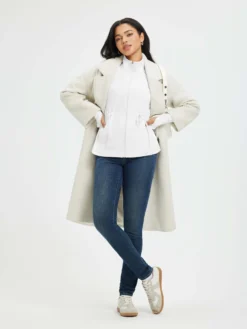 Women’s Yoga Drawstring-Waist Fleece Hoodless Jacket -Baleaf Clothing Shop bgy071 6