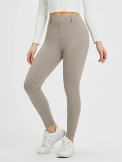 Front Page 29 Women's Yoga Streetwear Multi-Pocket Fleece High-Waisted Leggings