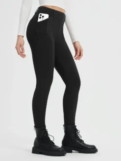 Women's Yoga Streetwear Multi-Pocket Fleece High-Waisted Leggings 38 Women's Yoga Streetwear Multi-Pocket Fleece High-Waisted Leggings -Baleaf Clothing Shop bgy075 2 0c4dd8e7 11c5 4896 b738 2efe4d0bfbdd