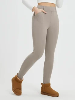 Women's Yoga Streetwear Multi-Pocket Fleece High-Waisted Leggings 22 Women's Yoga Streetwear Multi-Pocket Fleece High-Waisted Leggings -Baleaf Clothing Shop bgy075 2 32c5e998 1d74 42b3 b052 687ec5471bed