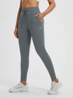 Women’s Yoga Cuffed Fleece High-Waisted Leggings -Baleaf Clothing Shop bgy076 2