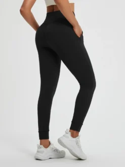 Women’s Yoga Cuffed Fleece High-Waisted Leggings -Baleaf Clothing Shop bgy076 3 fff9f159 f419 488c bd79 0c112c709cd1