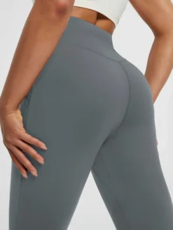 Women’s Yoga Cuffed Fleece High-Waisted Leggings -Baleaf Clothing Shop bgy076 4