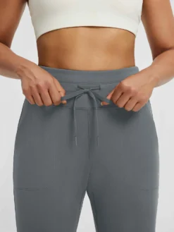 Women’s Yoga Cuffed Fleece High-Waisted Leggings -Baleaf Clothing Shop bgy076 5