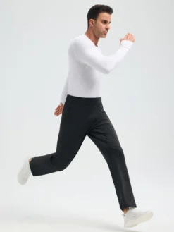 Front Page 11 Men's Yoga Waterproof High-Waisted Straight-Leg Pants