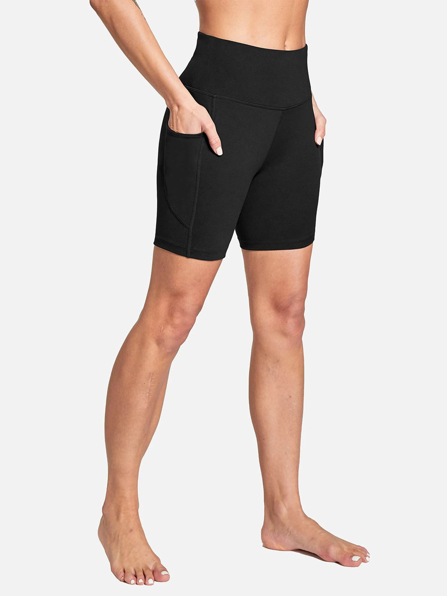 Women's 6" High-Waisted Biker Shorts 4 Women's 6" High-Waisted Biker Shorts - Image 4