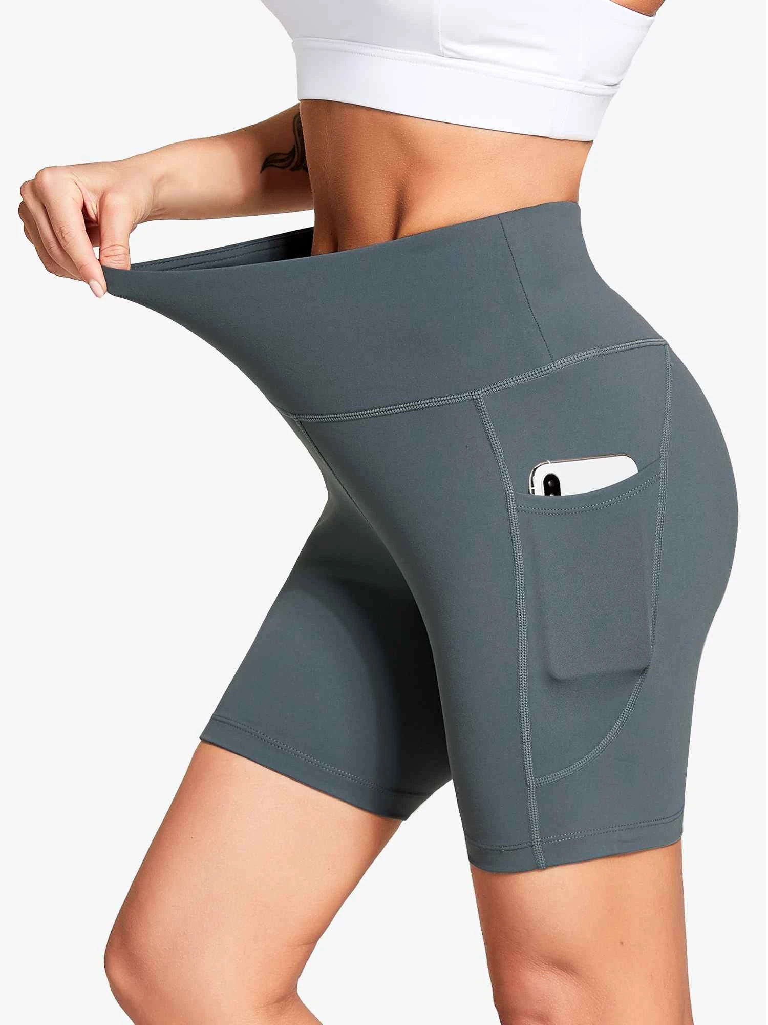 Women's 6" High-Waisted Biker Shorts 9 Women's 6" High-Waisted Biker Shorts - Image 9