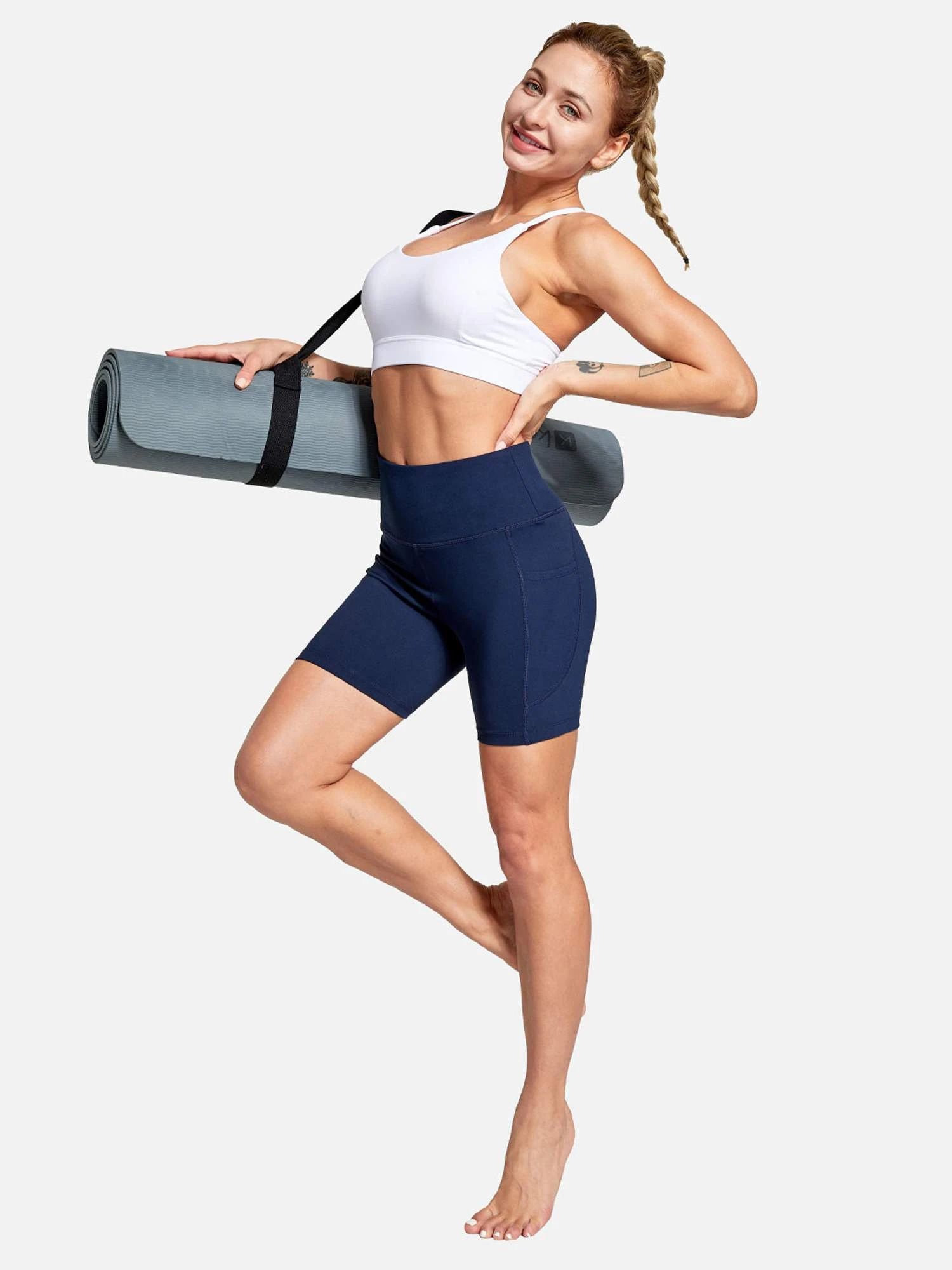 Women's 6" High-Waisted Biker Shorts 13 Women's 6" High-Waisted Biker Shorts - Image 13