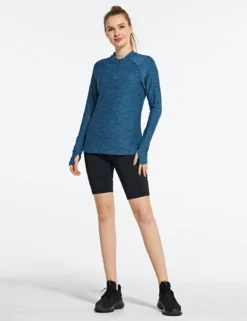 UPF 50+ Zip Neck Quick-Dry Long-Sleeve Running Shirts -Baleaf Clothing Shop cga009 2 f58ced78 0f70 4574 96b0 71682a5bb309