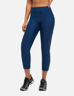 Women's UPF 50+ High-Waisted Padded Cycling Capris