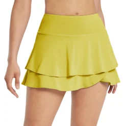 Women's High-Waisted Pleated Running Skirt With Ruffle Hem -Baleaf Clothing Shop dbd022 1 994651ac 5d4b 4697 8232 30146e8deba3