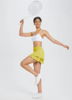 Women's High-Waisted Pleated Running Skirt With Ruffle Hem -Baleaf Clothing Shop dbd022 6 e2550f71 b14c 4bfe a663 8ce683a63e05