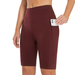 Women's 10" High-Waisted Yoga Shorts -Baleaf Clothing Shop dbh019 1 4faedc8d a554 4308 bfe1 7bcd9c26d73e