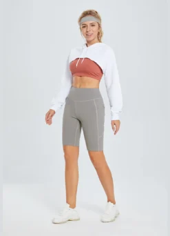 Women's 10" High-Waisted Yoga Shorts -Baleaf Clothing Shop dbh019 6 2422508b 612a 4cf6 8903 f9a16bf32e5c