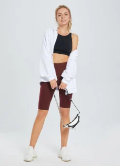 Women's 12" High-Waisted Yoga Shorts -Baleaf Clothing Shop dbh020 3 244cfe55 8866 404f a800 7cbb6e087a87