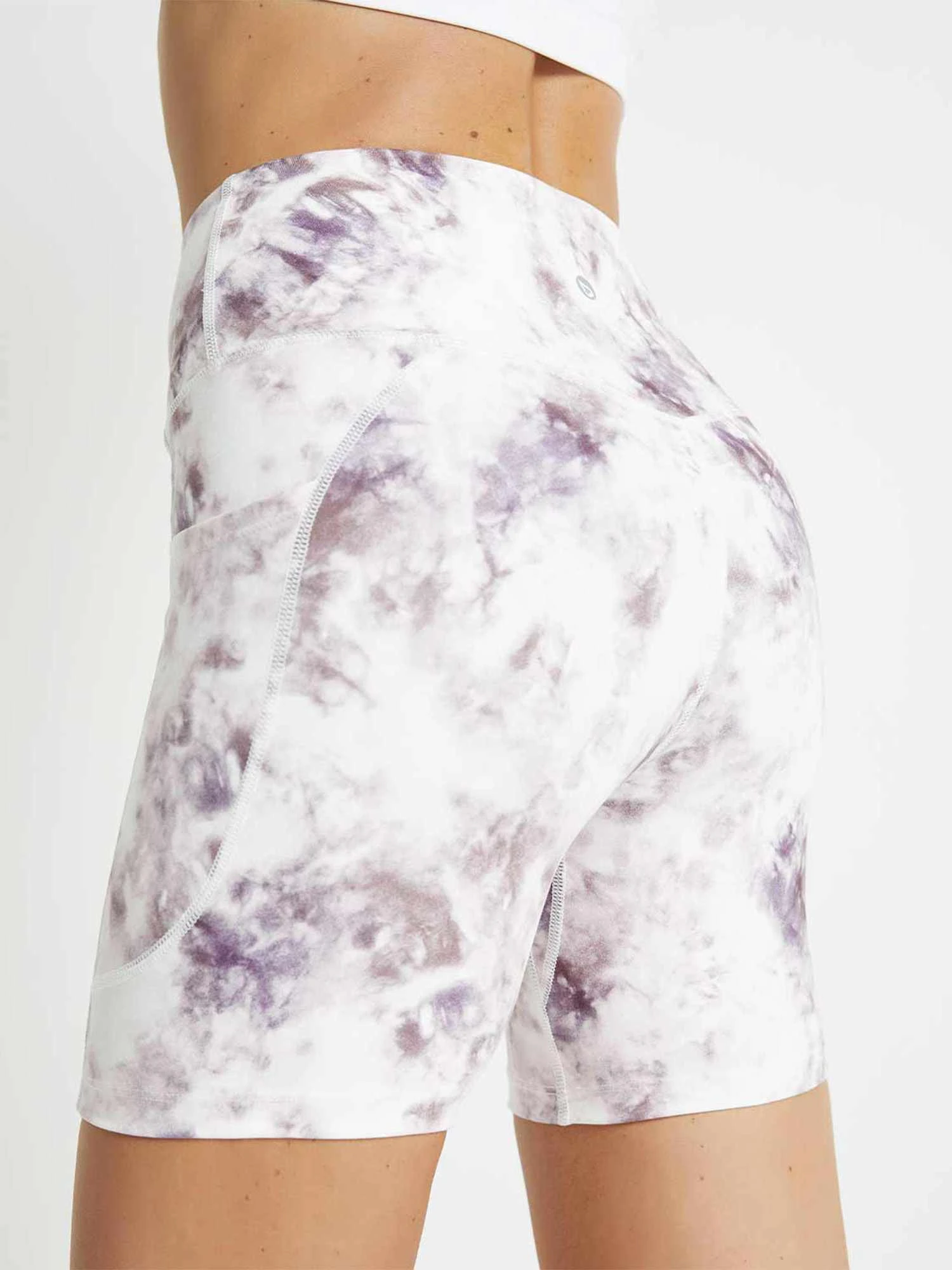 Women's High-Waisted Printed Yoga Shorts 12 Women's High-Waisted Printed Yoga Shorts - Image 12