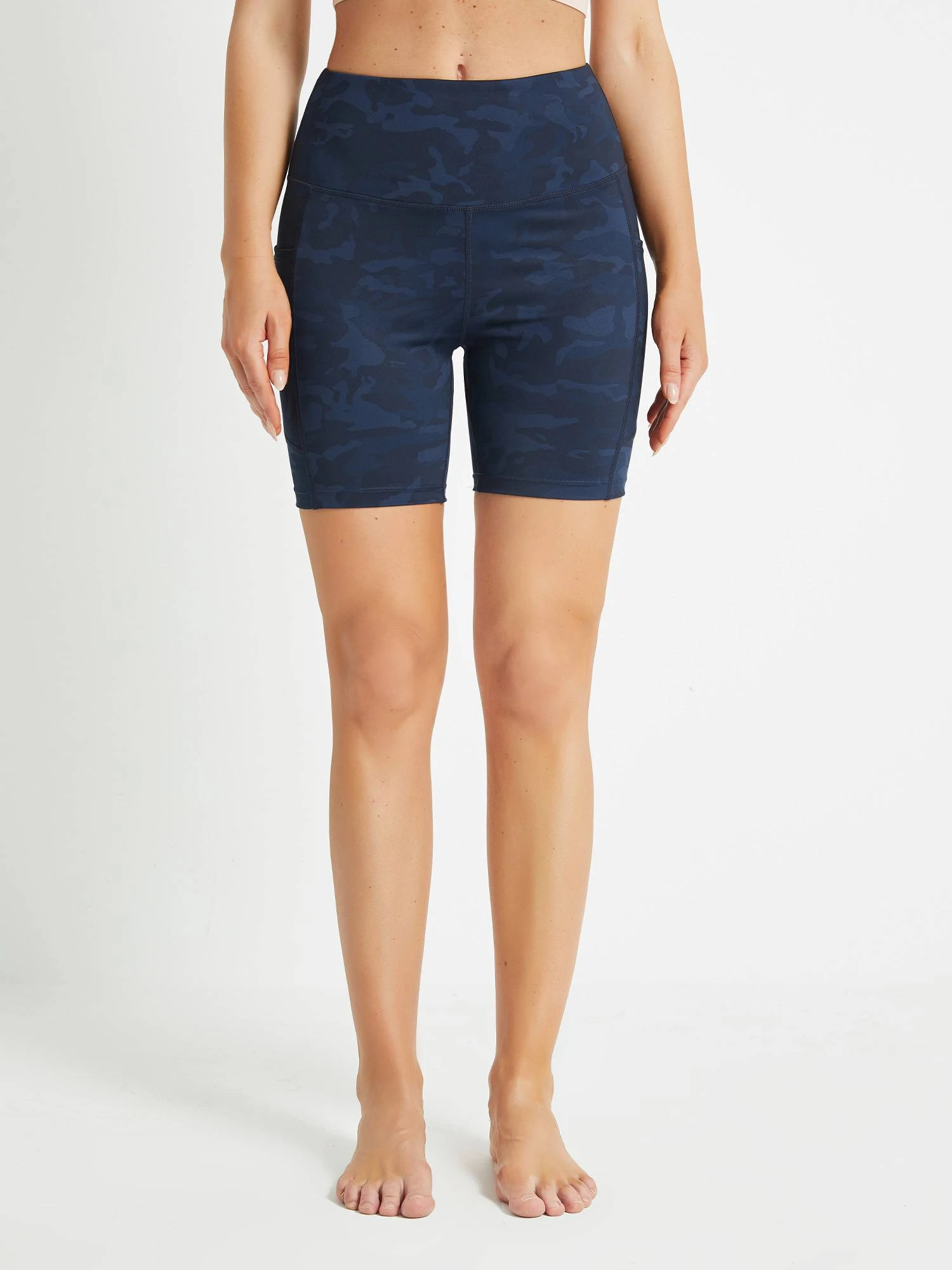 Women's High-Waisted Printed Yoga Shorts 17 Women's High-Waisted Printed Yoga Shorts - Image 17