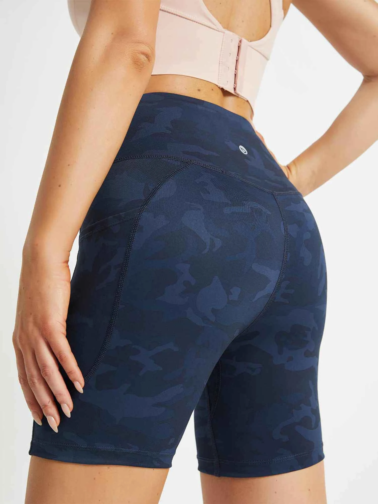 Women's High-Waisted Printed Yoga Shorts 19 Women's High-Waisted Printed Yoga Shorts - Image 19