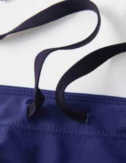 High Waisted Split-Hem Swim Dress -Baleaf Clothing Shop dcg012 Blue 5