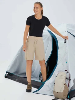 Women's 9" Quick-Dry Hiking Bermuda Shorts -Baleaf Clothing Shop dga003 6