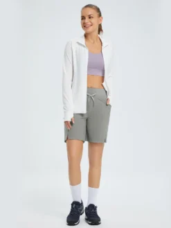 Women's 9" Quick-Dry Hiking Bermuda Shorts -Baleaf Clothing Shop dga003 8