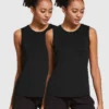 Women's Sleeveless Workout Tank Tops (2-Pack)