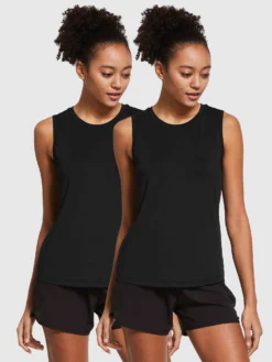 Women's Sleeveless Workout Tank Tops (2-Pack)