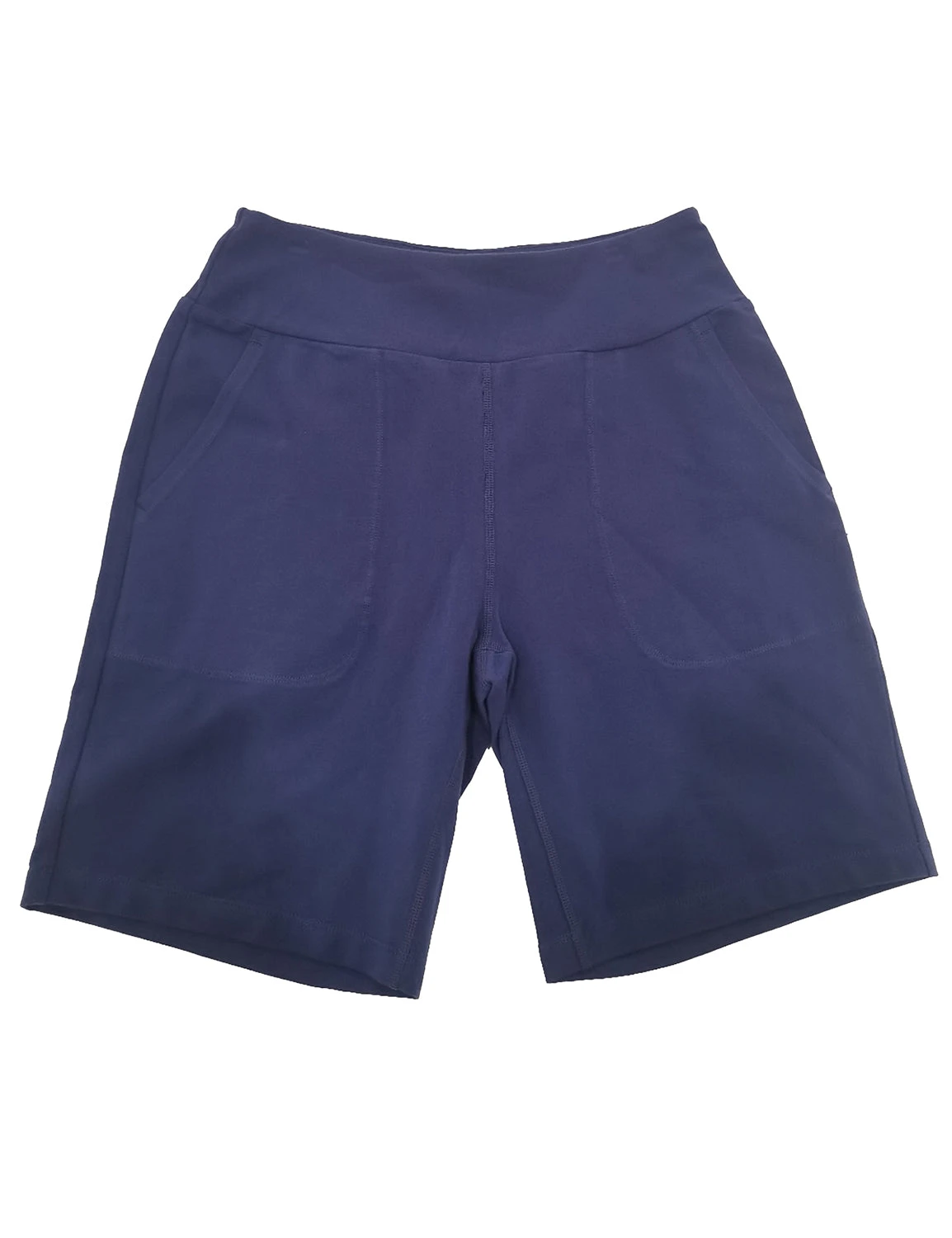 8" Yoga Knit Waistband Straight Leg Knee Shorts 18 8" Yoga Knit Waistband Straight Leg Knee Shorts - Image 18