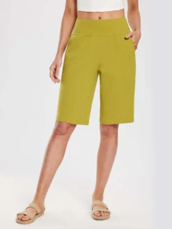 Women's 12" Cotton Bermuda Shorts 26 Women's 12" Cotton Bermuda Shorts -Baleaf Clothing Shop ebh033 1