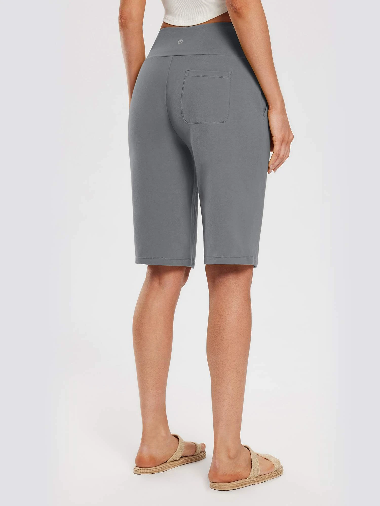 Women's 12" Cotton Bermuda Shorts 2 Women's 12" Cotton Bermuda Shorts - Image 2