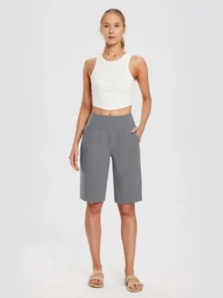 Women's 12" Cotton Bermuda Shorts 24 Women's 12" Cotton Bermuda Shorts -Baleaf Clothing Shop ebh033 5