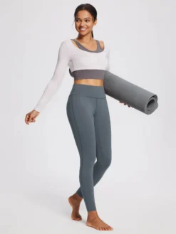 Yoga Fleece Skinny Leggings -Baleaf Clothing Shop ebh036 6