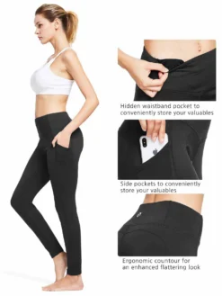 Yoga High Waisted Pocket Brushed Sense Leggings (2 Pack) -Baleaf Clothing Shop ebh062 4 6edbaa3c df50 4714 8db9 adca3873a640