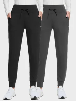 Yoga Fleece Skinny Drawstring Leggings (2 Pack)