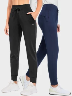 Yoga Fleece Skinny Drawstring Leggings (2 Pack) -Baleaf Clothing Shop ebh067 2 8802a139 b193 4a41 9c69 3b7abbe2580c