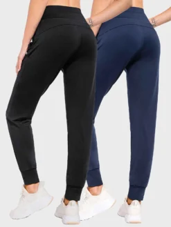 Yoga Fleece Skinny Drawstring Leggings (2 Pack) -Baleaf Clothing Shop ebh067 3