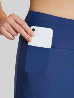 High Waisted Split-Hem Swim Dress -Baleaf Clothing Shop ecg012 NavyBlue 3