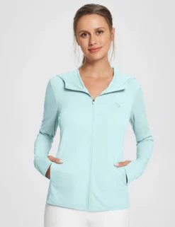 Women's UPF 50+ Lightweight Hooded Zip-Up Jacket