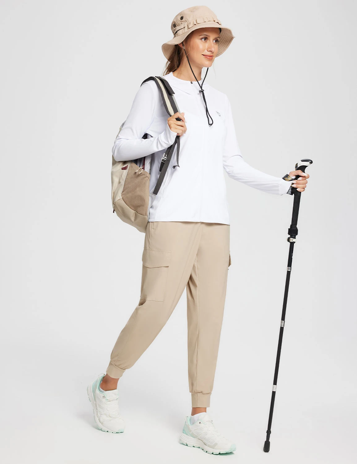 Women's UPF 50+ Lightweight Hooded Zip-Up Jacket 14 Women's UPF 50+ Lightweight Hooded Zip-Up Jacket - Image 14