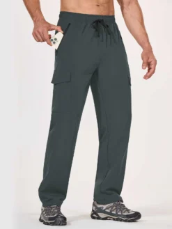 Men's UPF 50+ Quick-Dry Hiking Cargo Pants -Baleaf Clothing Shop ega034 1