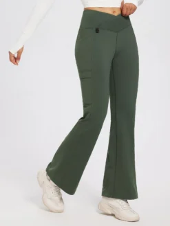 Outdoor Knit Fleece Microfleece Flare Pants -Baleaf Clothing Shop ega038 1