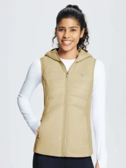 Women's Outdoor Hooded Cotton Vest -Baleaf Clothing Shop ega045 1